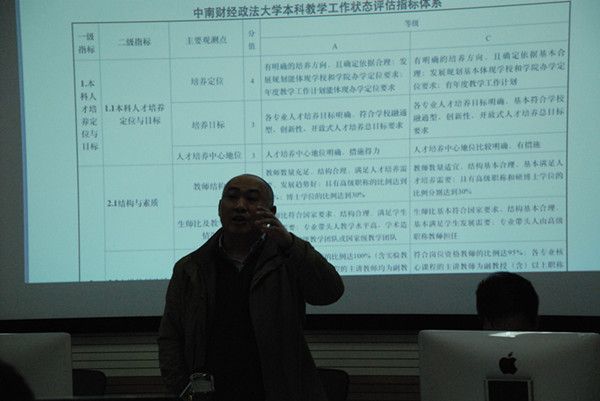 学院召开本科教学审核评估工作指标体系解读会