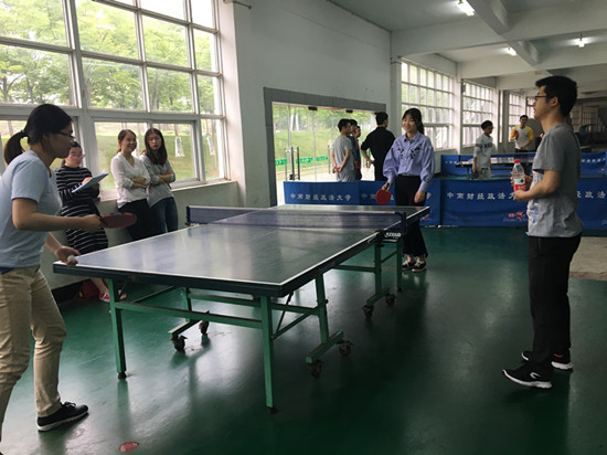 中南财经政法大学四院研究生乒乓球联赛顺利举办